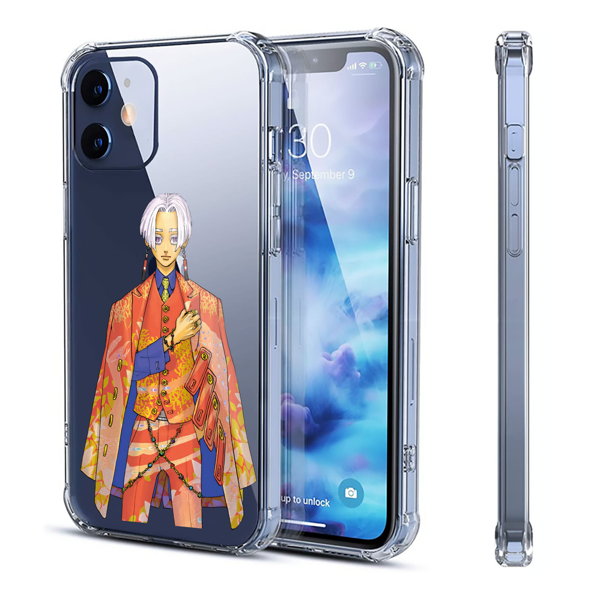 （画像用） 東京リベンジャーズ Tokyo Revengers 【iPhone 12シリーズ対応】透明スマホケース（クリアソフトケース）